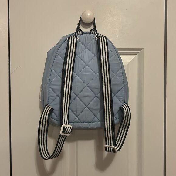 Adidas Core Mini Backpack Blue and White - Picture 3 of 4